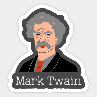 Mark Twain Portrait T Shirt Design Sticker